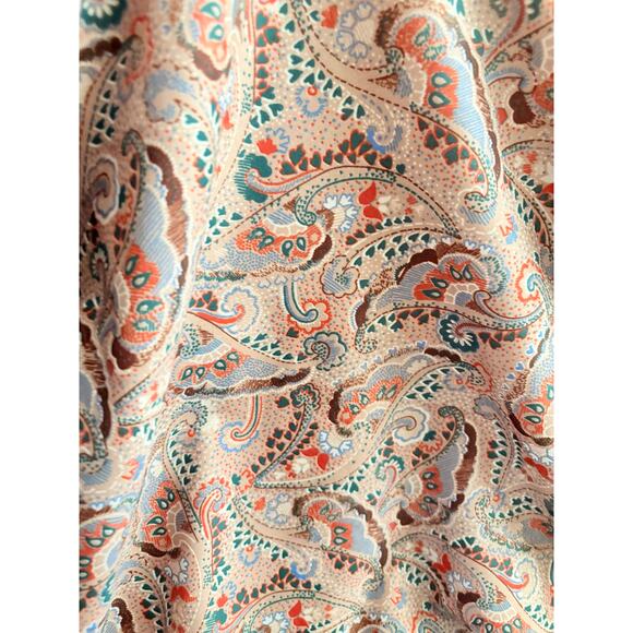 70s VTG Reversible Wrap Skirt Boho Paisley A-Line Midi Women’s S M L - Picture 3 of 9